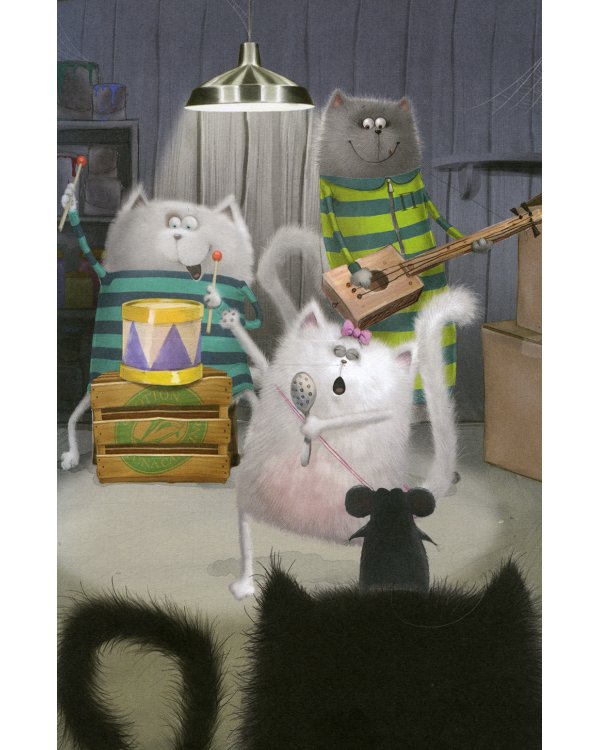 Котенок Шмяк рок-звезда