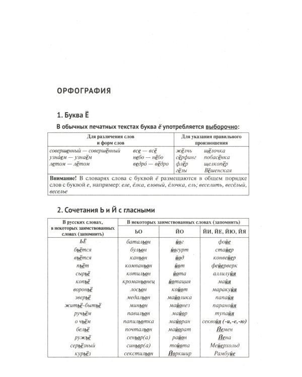 Орфография и пунктуация русского языка в таблицах: Учебное пособие. 2-е изд., испр. и доп