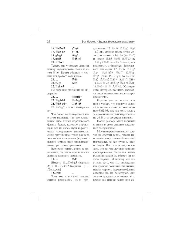 Здравый смысл в шахматной игре