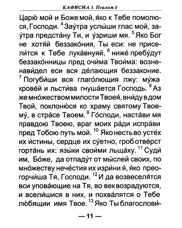 Псалтирь для слабовидящих