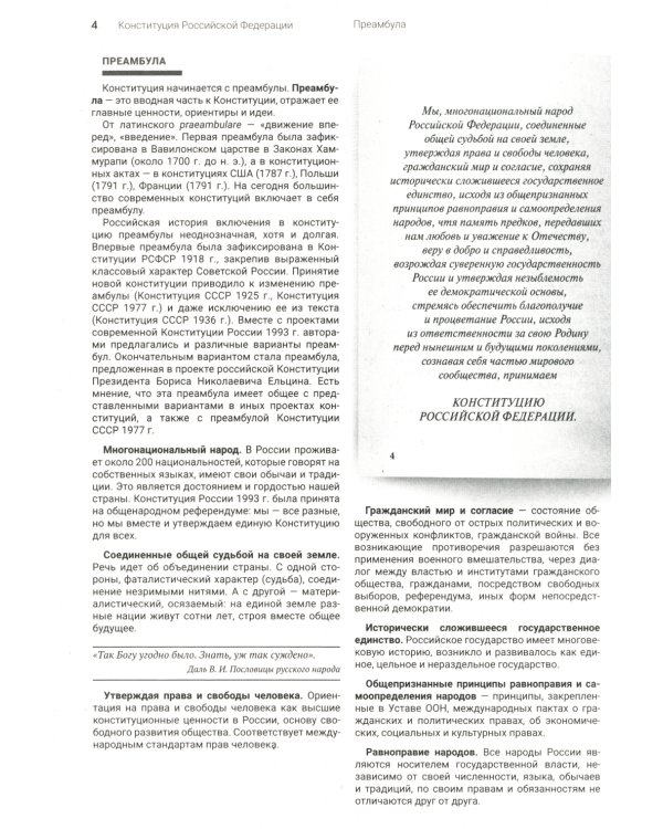 Подробный иллюстрированный комментарий к Конституции РФ