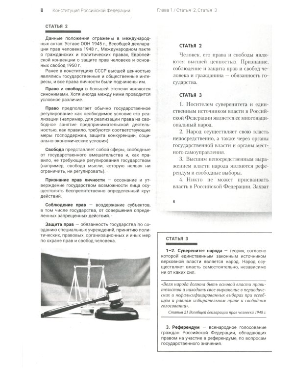 Подробный иллюстрированный комментарий к Конституции РФ