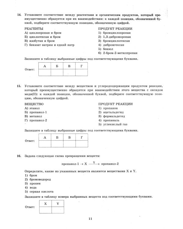 ЕГЭ 2025. Химия. 12 вариантов. Типовые варианты экзаменационных заданий
