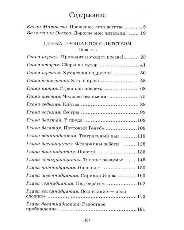 Динка прощается с детством. Повесть