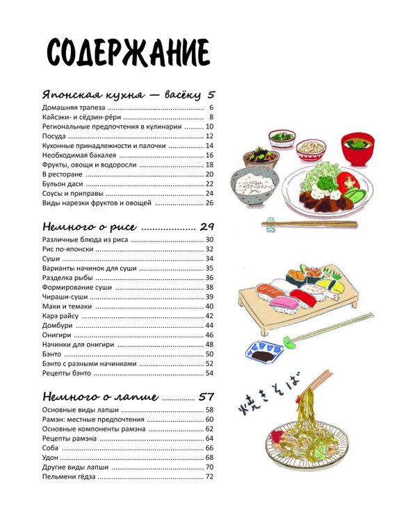 Японская кухня в иллюстрациях 
