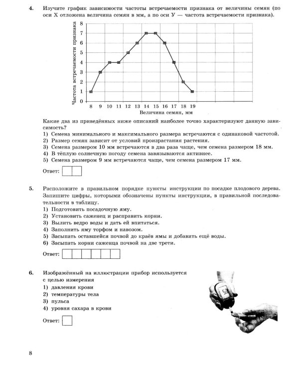 ОГЭ 2026. Биология. 12 вариантов. Типовые варианты экзаменационных заданий