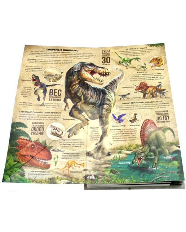 Динозавры: книжка-трансформер