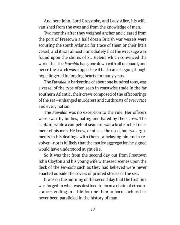 Tarzan of the Apes: на англ.яз