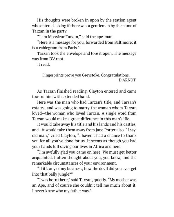 Tarzan of the Apes: на англ.яз