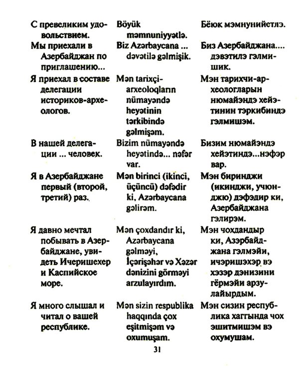 Русско-азербайджанский и азербайджанско-русский разговорник
