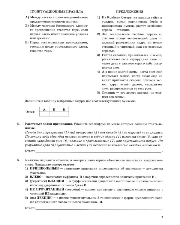 ОГЭ 2025. Русский язык. 15 вариантов. Типовые варианты экзаменационных заданий