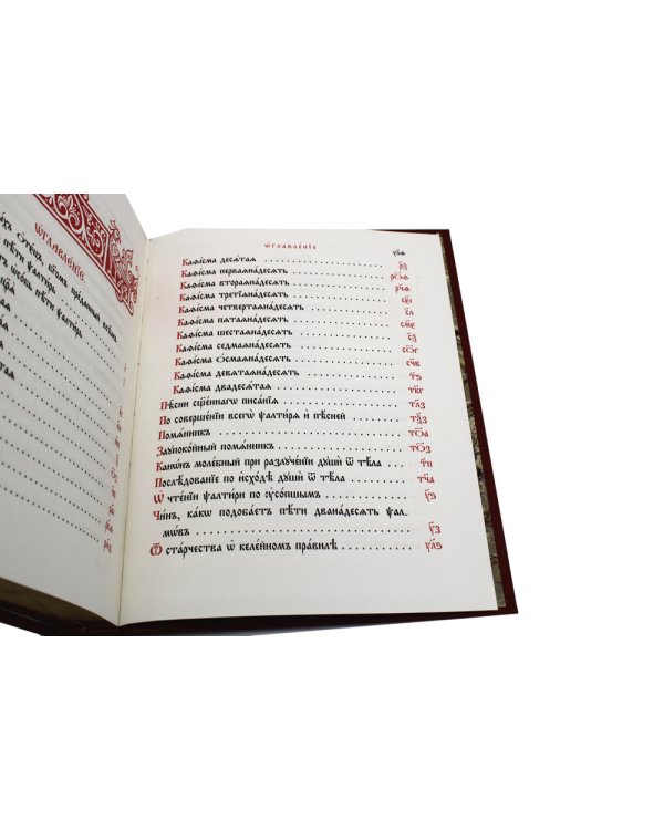 Псалтирь на церковно-славянском языке (Кожа, большой формат, золот.обрез)