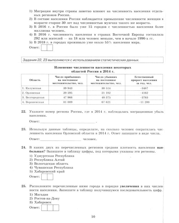 ОГЭ 2025. География. 30 вариантов. Типовые варианты экзаменационных заданий