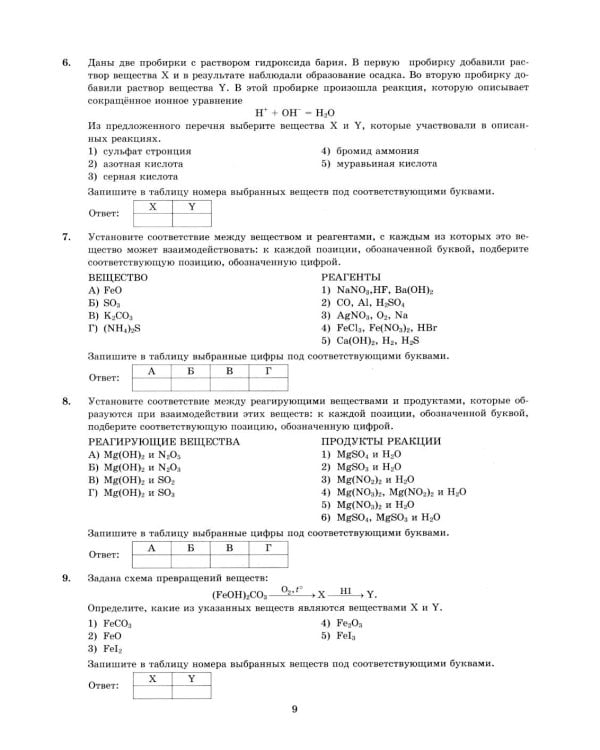 ЕГЭ 2026. Химия. 12 вариантов. Типовые варианты экзаменационных заданий