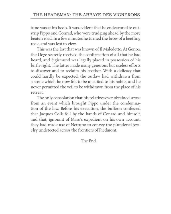 The Headsman: The Abbaye des Vignerons = Палач, или Аббатство виноградарей. Т. 10: на англ.яз