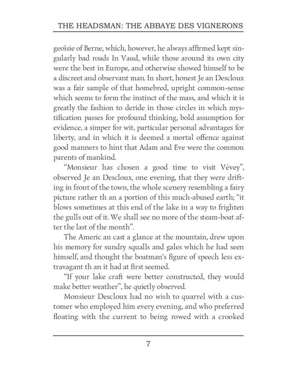 The Headsman: The Abbaye des Vignerons = Палач, или Аббатство виноградарей. Т. 10: на англ.яз