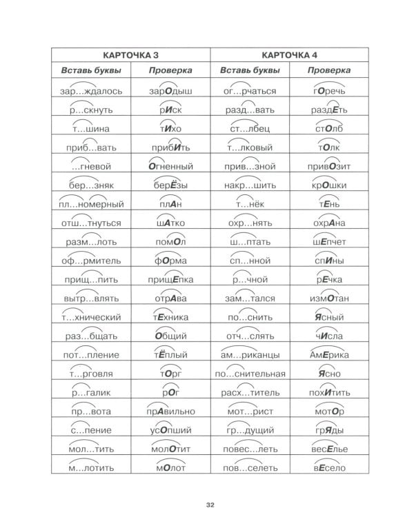 Учение без мучения. Безударные гласные. Коррекция дисграфии. Рабочие материалы. 4 кл. 6-е изд., испр