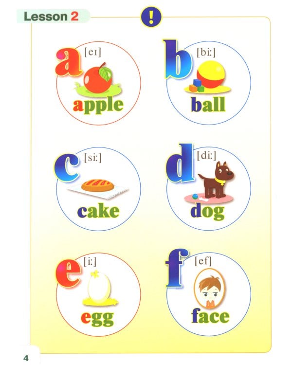 Курс английского языка для маленьких детей (набор из 4 книг, 1 словаря и 4 тетрадей)