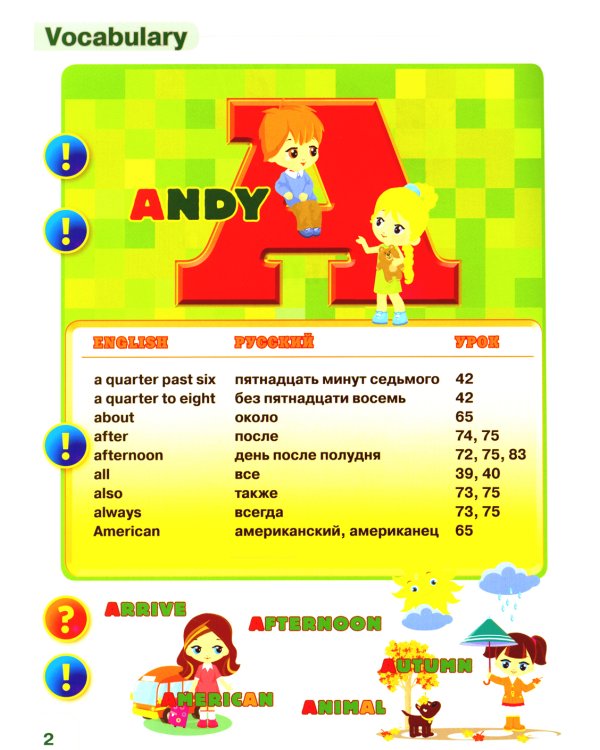 Курс английского языка для маленьких детей (набор из 4 книг, 1 словаря и 4 тетрадей)