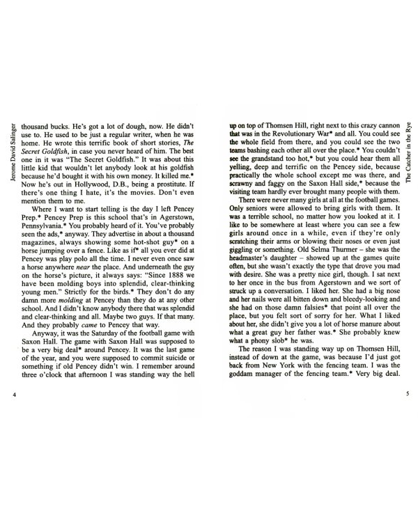 Над пропастью во ржи (КДЧ на англ.яз., неадаптир)