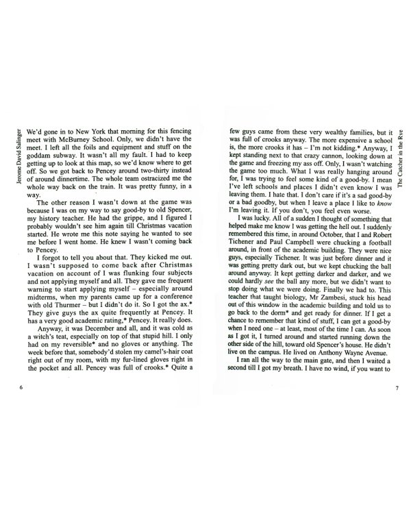 Над пропастью во ржи (КДЧ на англ.яз., неадаптир)