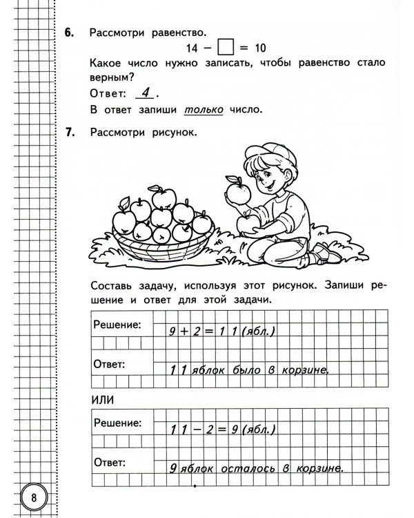 ВСОКО. Математика. 1 кл. Внутренняя система оценки качества образования. 10 вариантов. Типовые задания. ФГОС новый