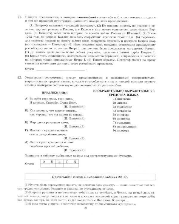 ЕГЭ 2026. Экзаменационный  тренажер. 20 экзаменационных вариантов. Русский  язык