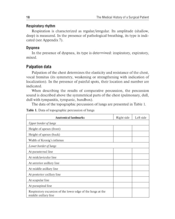 The Medical History of a Surgical Patient : tutorial = История болезни хирургического больного: Учебное пособие