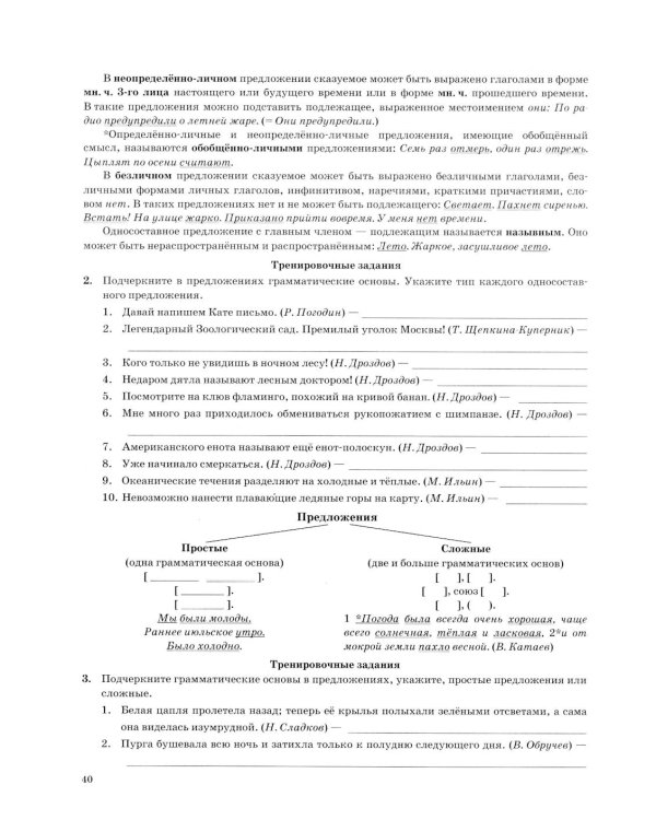 ОГЭ 2026. Тематический тренажер. Русский язык