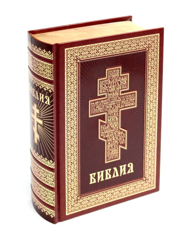 Библия. Книги Священного Писания Ветхого и Нового Завета (кожа, золот.тиснен.)