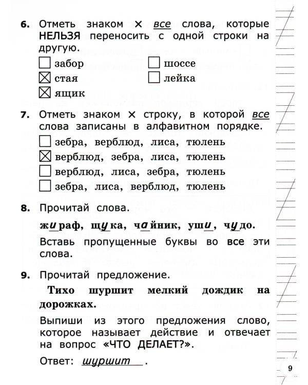ВСОКО. Русский язык. 1 кл. Внутренняя система оценки качества образования. 11 вариантов. Типовые задания. ФГОС