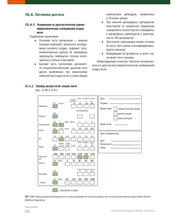 Анализ осадка мочи