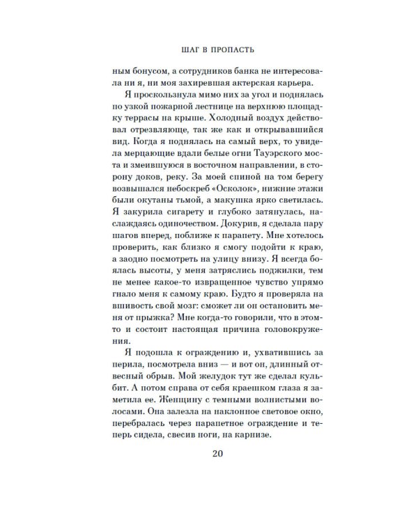 Шаг в пропасть: роман