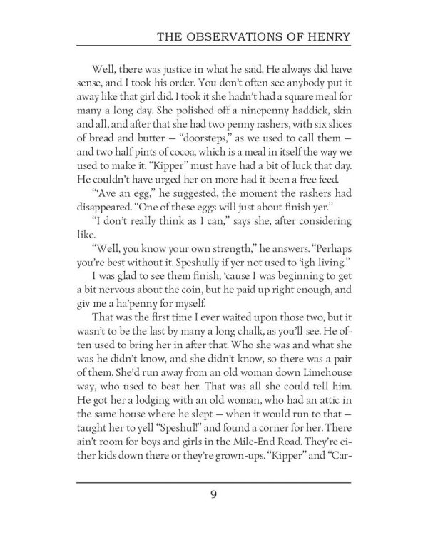 The Observations of Henry &amp; Novel Notes