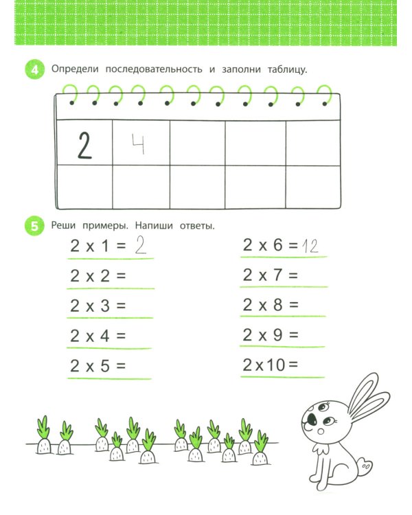 Учим таблицу умножения. Задания с визуальной инструкцией