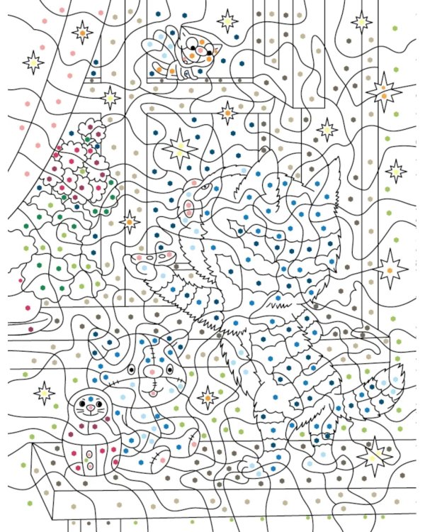Времена года: Раскраска по номерам