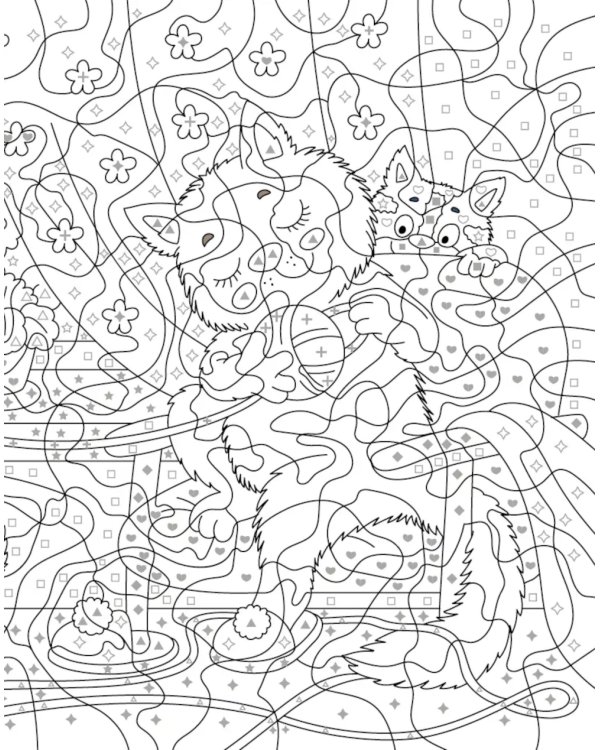 Времена года: Раскраска по номерам