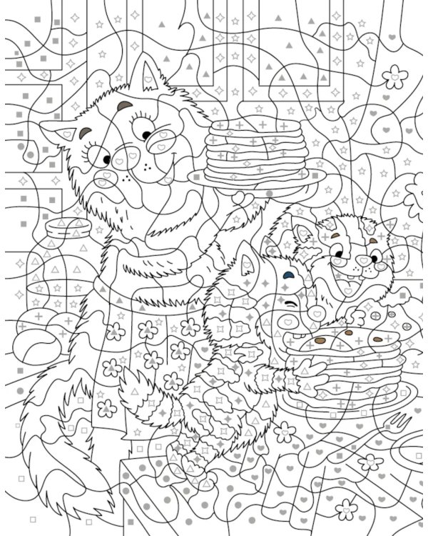 Времена года: Раскраска по номерам