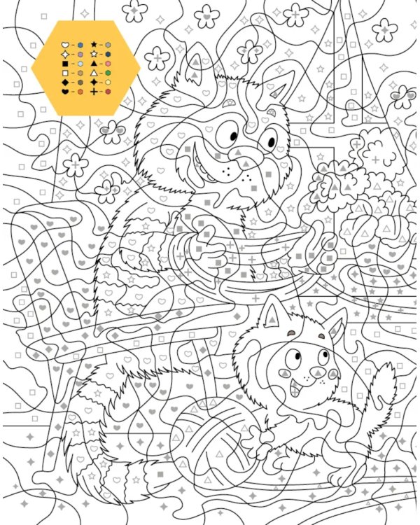 Времена года: Раскраска по номерам