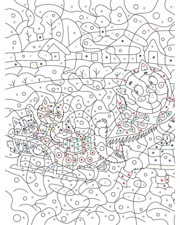 Времена года: Раскраска по номерам