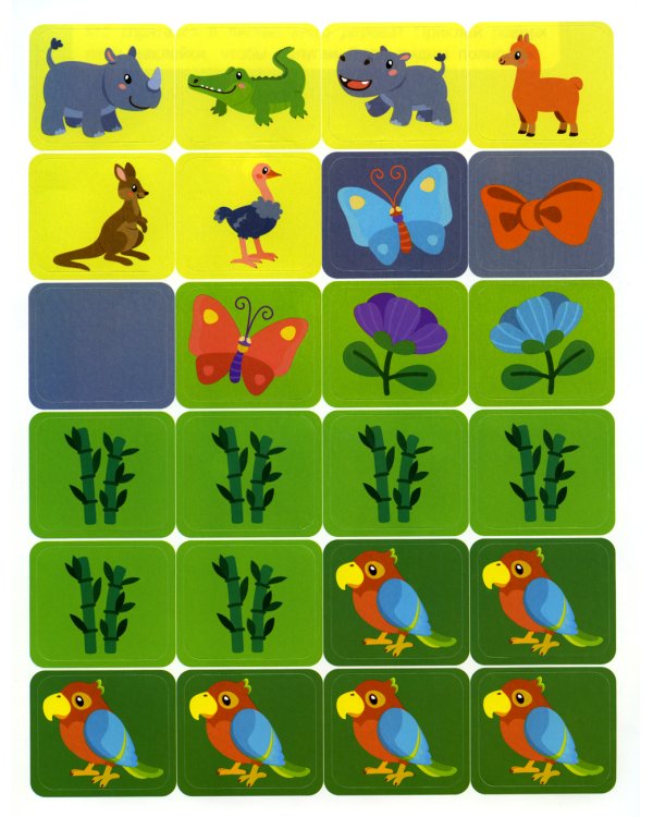 В зоопарке: книжка с наклейками 1+