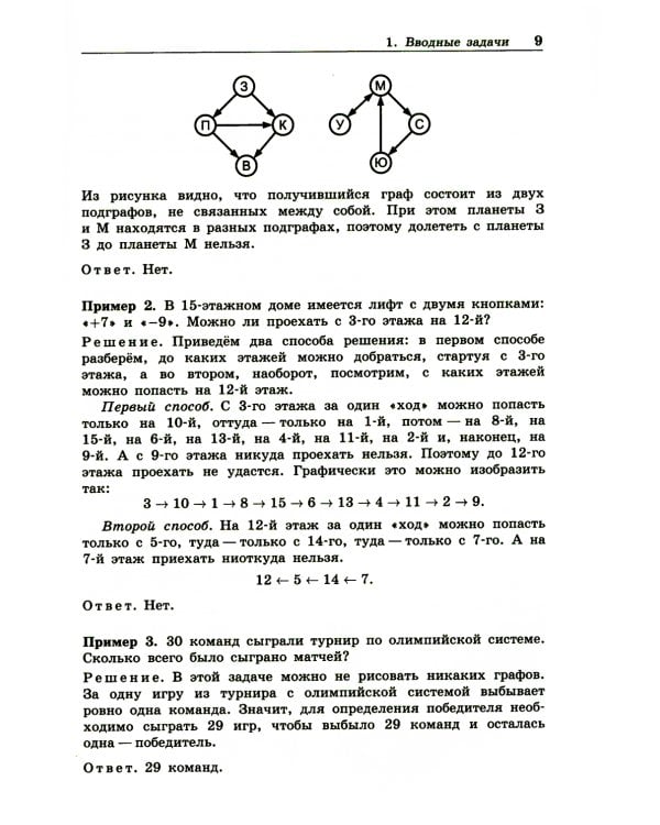 Олимпиадная математика. Задачи по теории графов с решениями и указаниями. 5-7 кл: Учебно-методическое пособие. 2-е изд