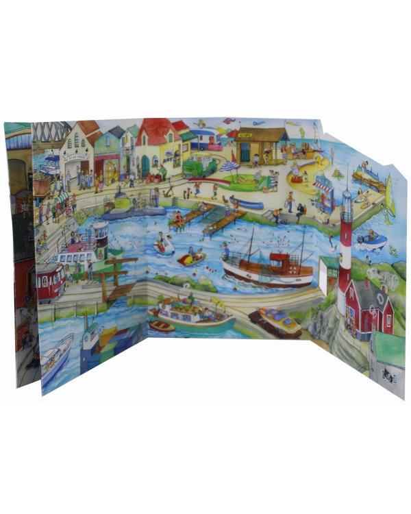 Добро пожаловать на поезд! Виммельбух с клапанами