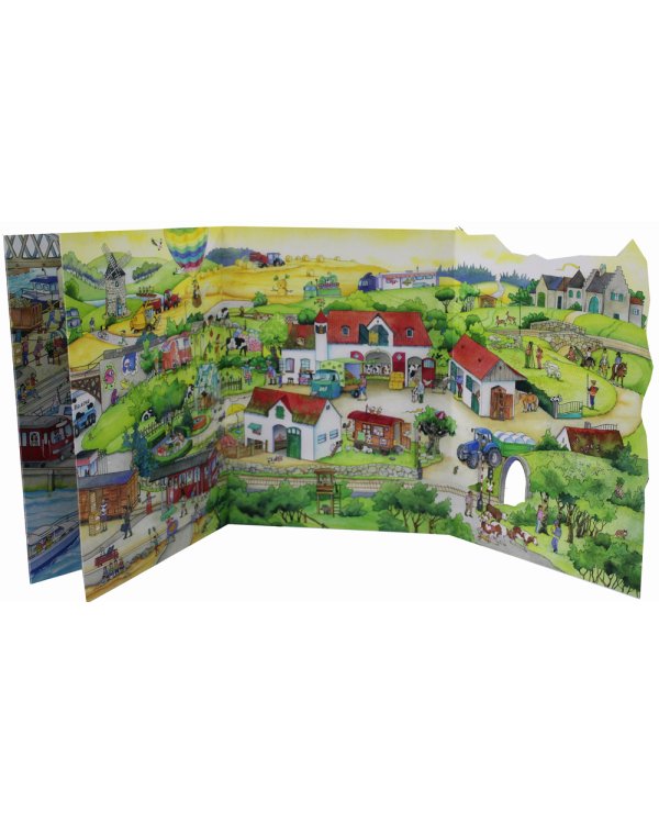 Добро пожаловать на поезд! Виммельбух с клапанами