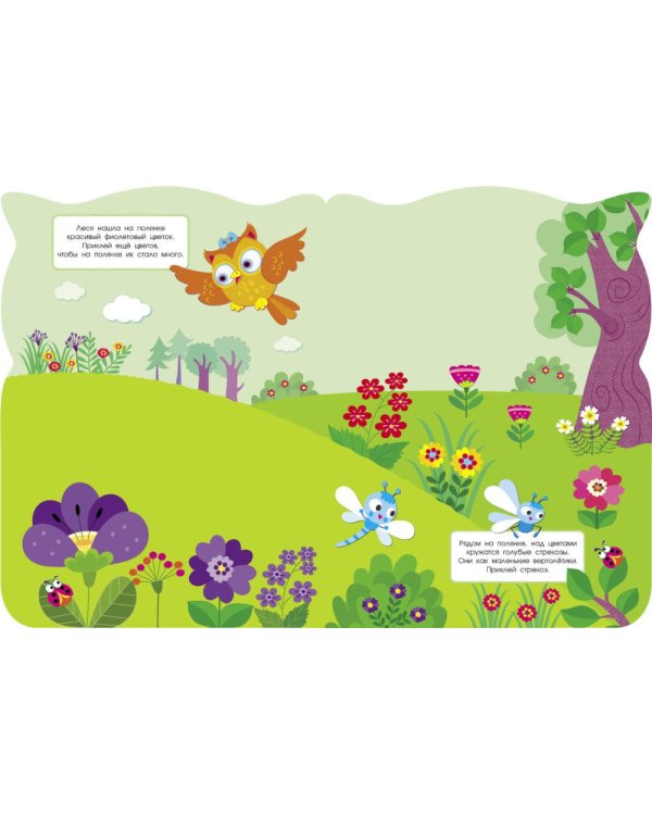 Учим цвета. Совы + наклейки