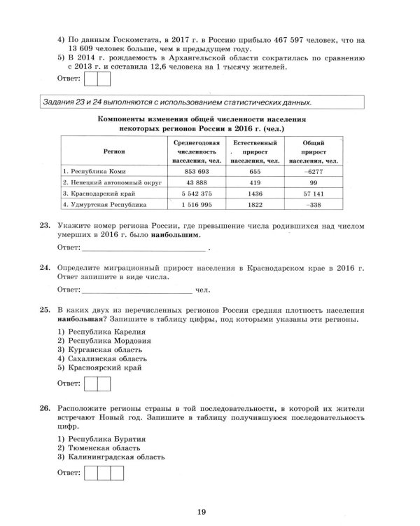 ОГЭ 2026. География. 15 вариантов. Типовые варианты экзаменационных заданий
