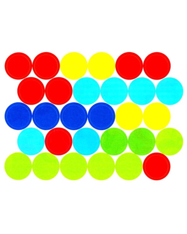 Многоразовые наклейки. Кружочки (в упаковке 4 шт.) Выпуск 9-11,16