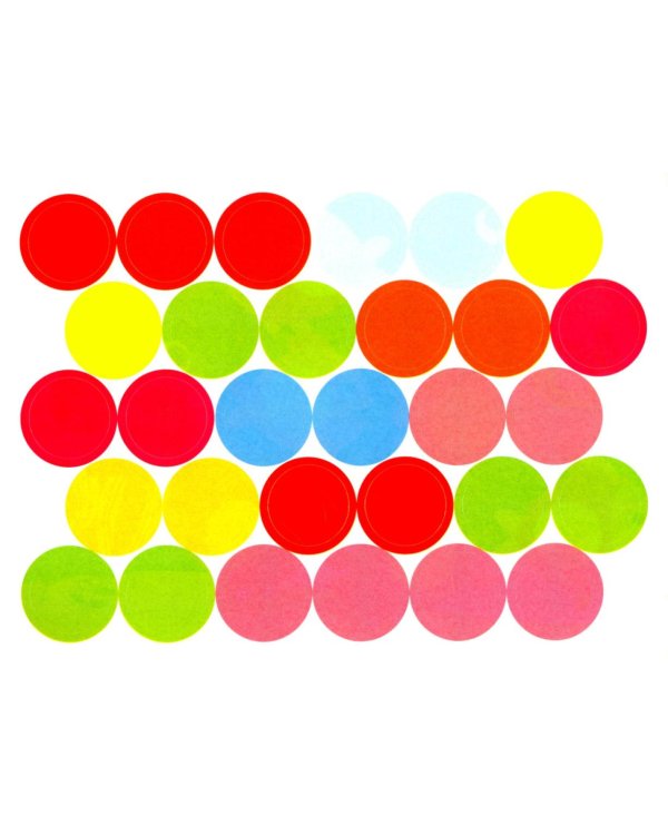 Многоразовые наклейки. Кружочки (в упаковке 4 шт.) Выпуск 12-15