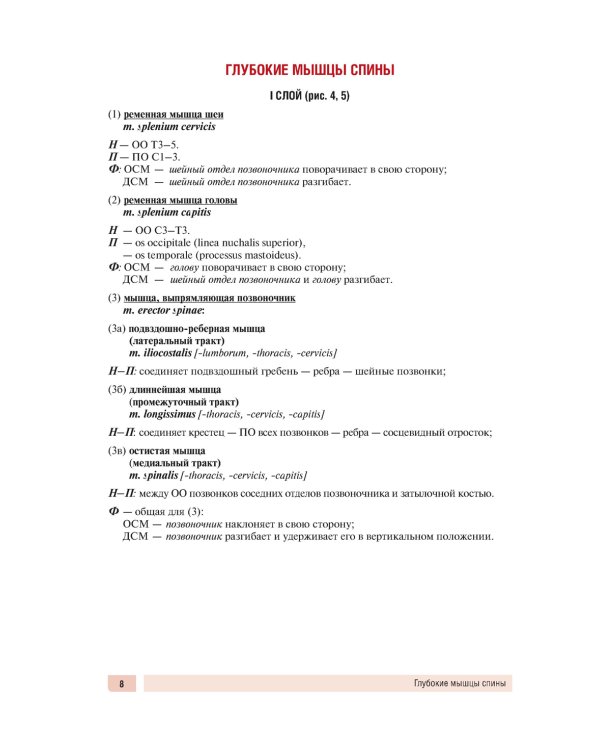 Анатомия человека: миология в схемах и таблицах: Учебное пособие