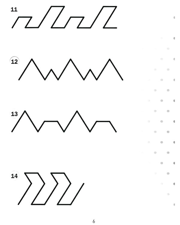Продолжи узор. Треугольная разметка. Узоры разной сложности